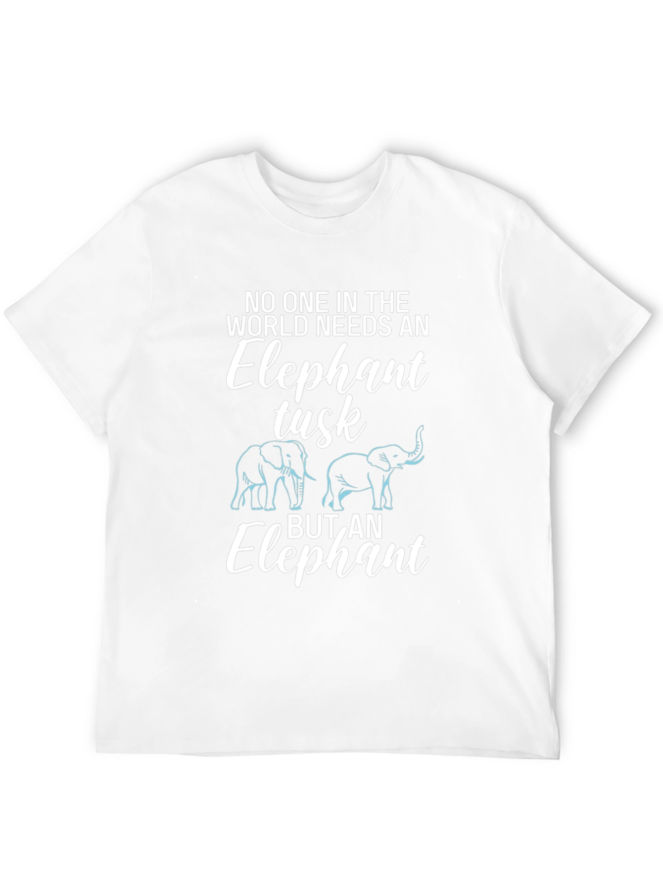 Camiseta Negra: Elefante Necesita Colmillo