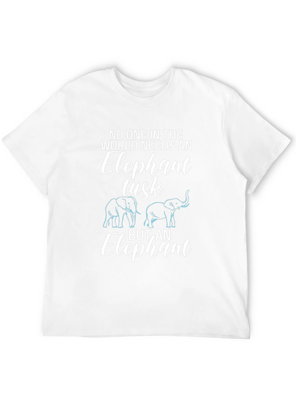 Camiseta Negra: Elefante Necesita Colmillo