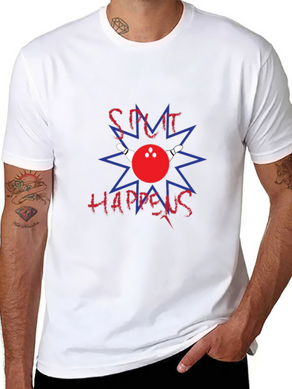 Camiseta Negra Split Happens Bolos