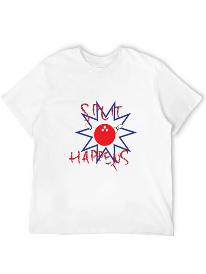 Camiseta Negra Split Happens Bolos