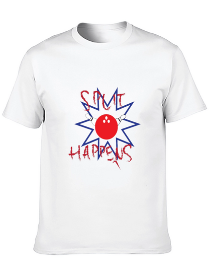 Camiseta Negra Split Happens Bolos