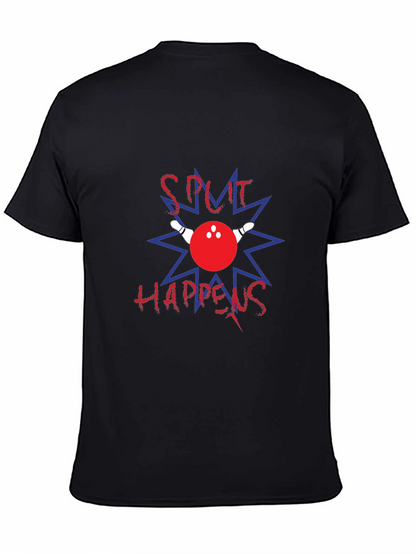Camiseta Negra Split Happens Bolos
