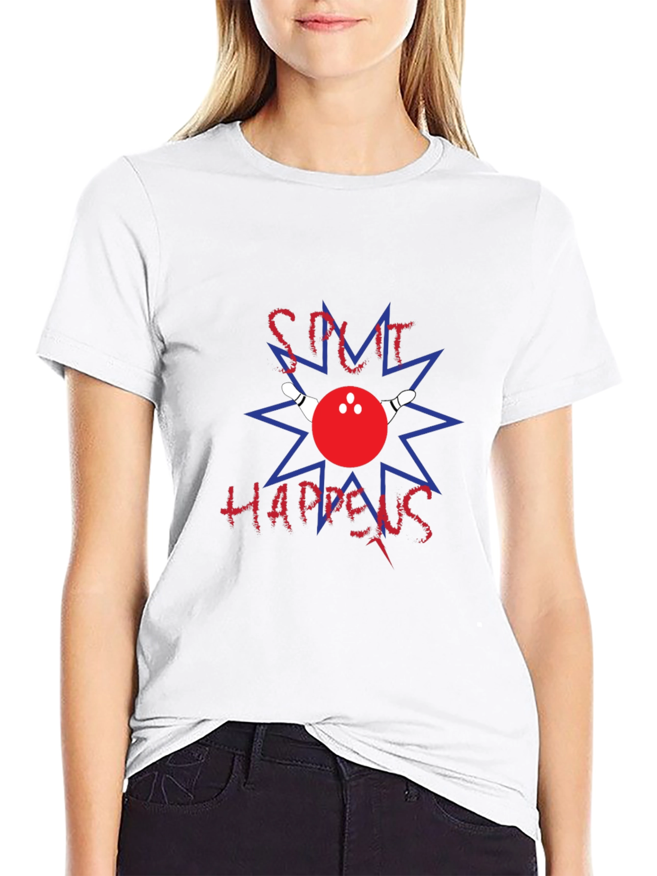 Camiseta Negra Split Happens Bolos