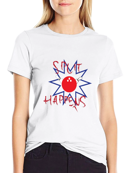 Camiseta Negra Split Happens Bolos