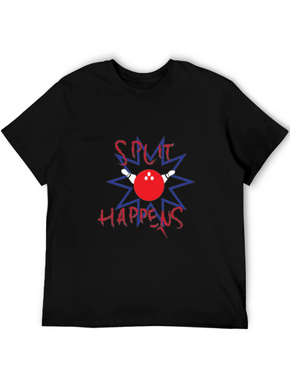 Camiseta Negra Split Happens Bolos