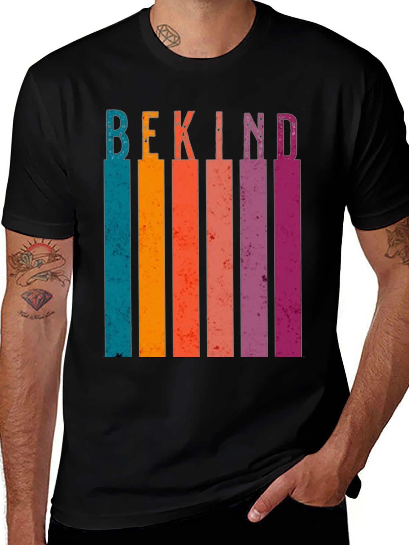 Camiseta Hombre Retro Be Kind