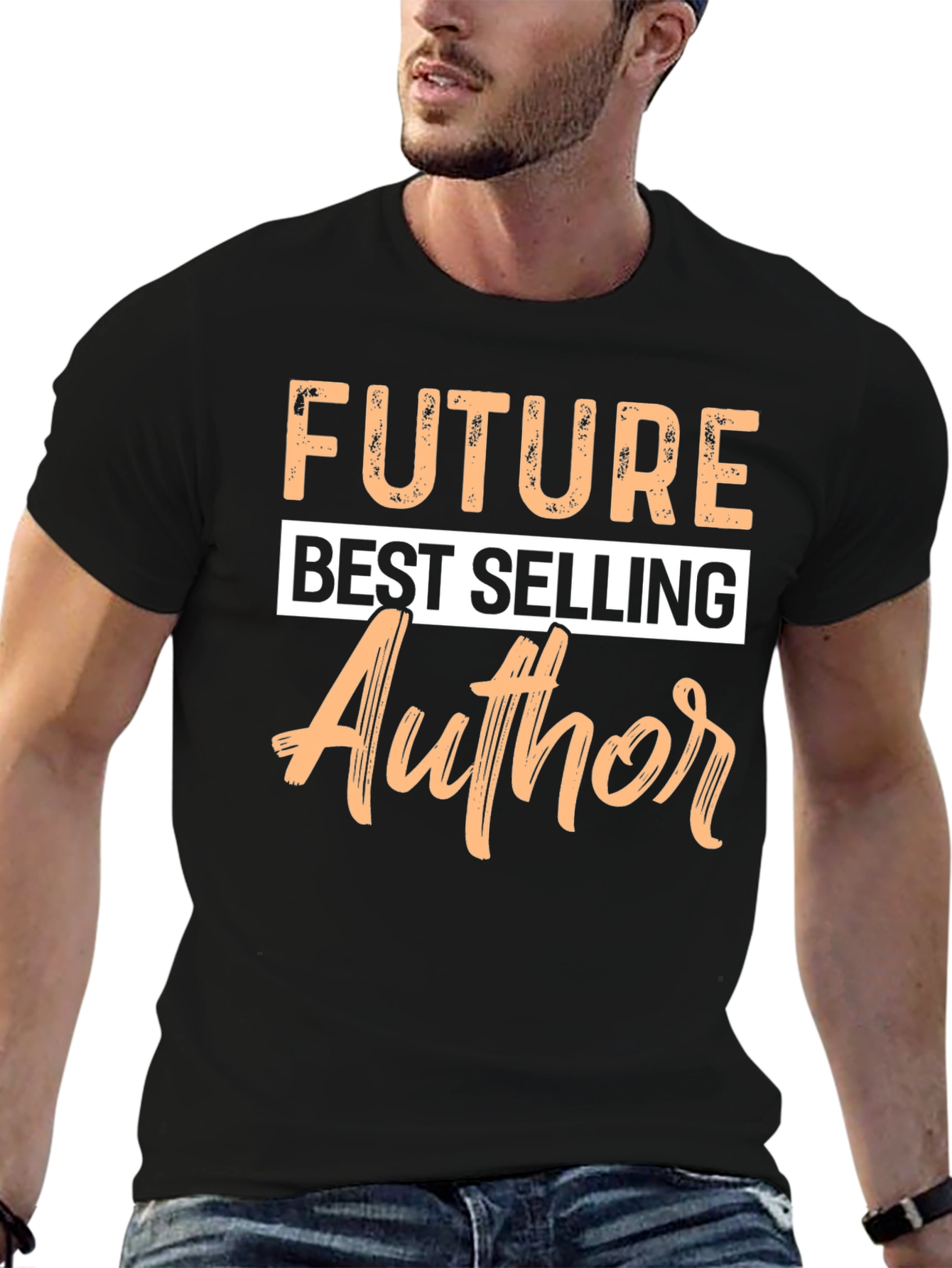 Camiseta Negra Futuro Autor Exitoso