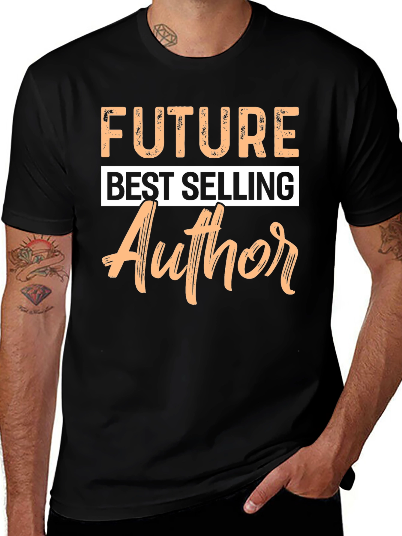 Camiseta Negra Futuro Autor Exitoso