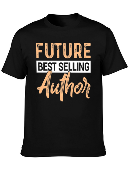 Camiseta Negra Futuro Autor Exitoso