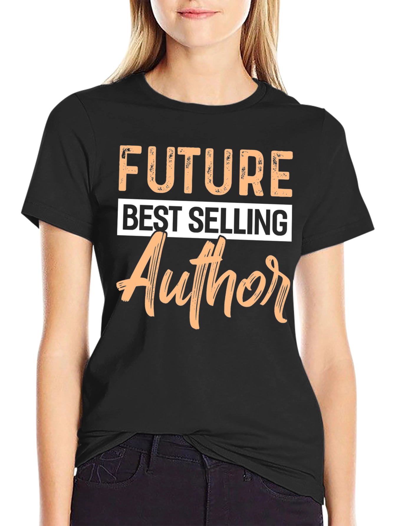 Camiseta Negra Futuro Autor Exitoso