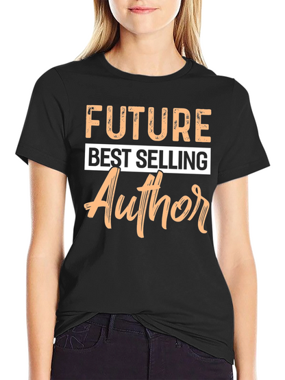 Camiseta Negra Futuro Autor Exitoso