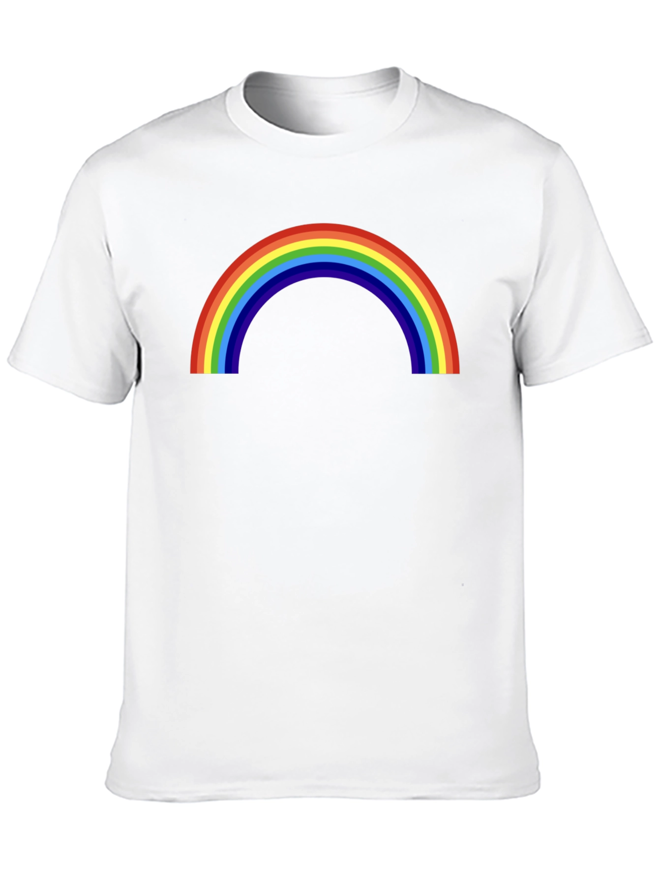 Camiseta Negra con Arco Iris