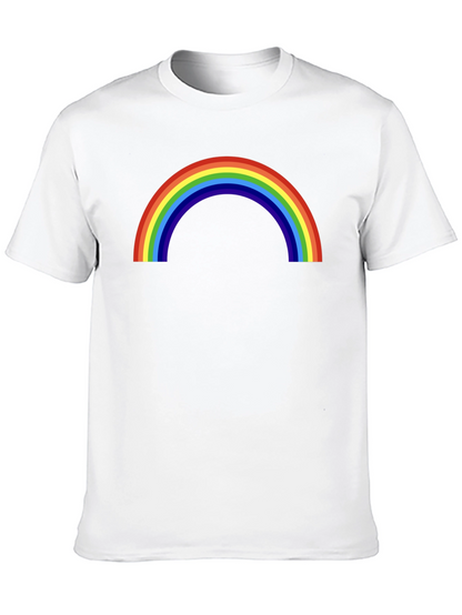 Camiseta Negra con Arco Iris