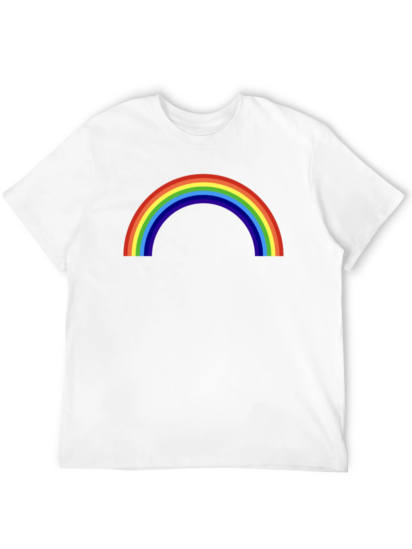 Camiseta Negra con Arco Iris