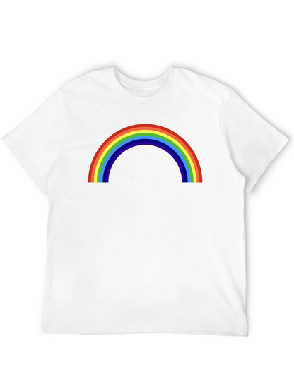 Camiseta Negra con Arco Iris