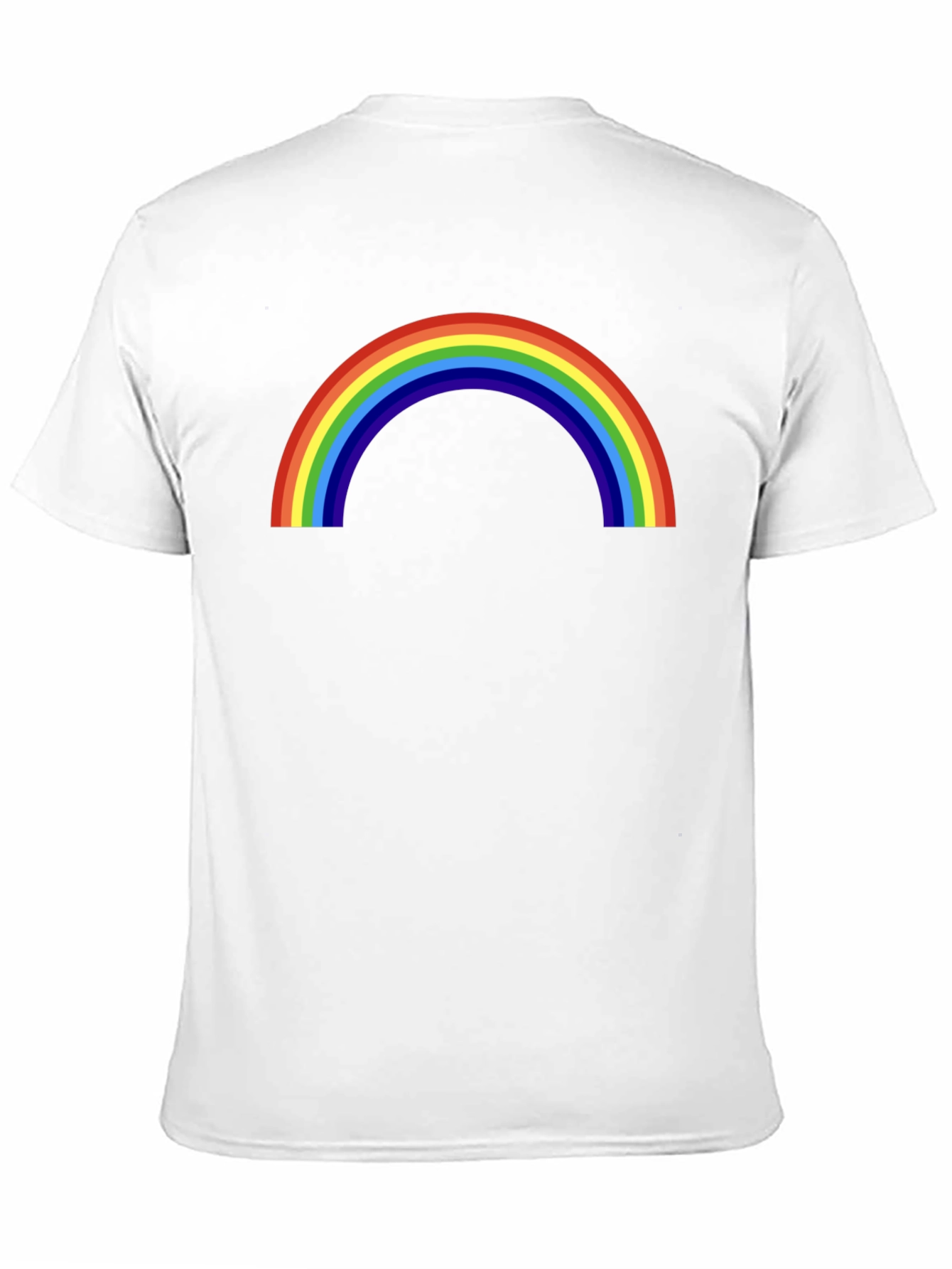 Camiseta Negra con Arco Iris