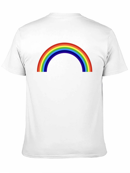 Camiseta Negra con Arco Iris
