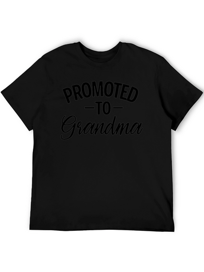 Camiseta Negra Promoted to Grandma