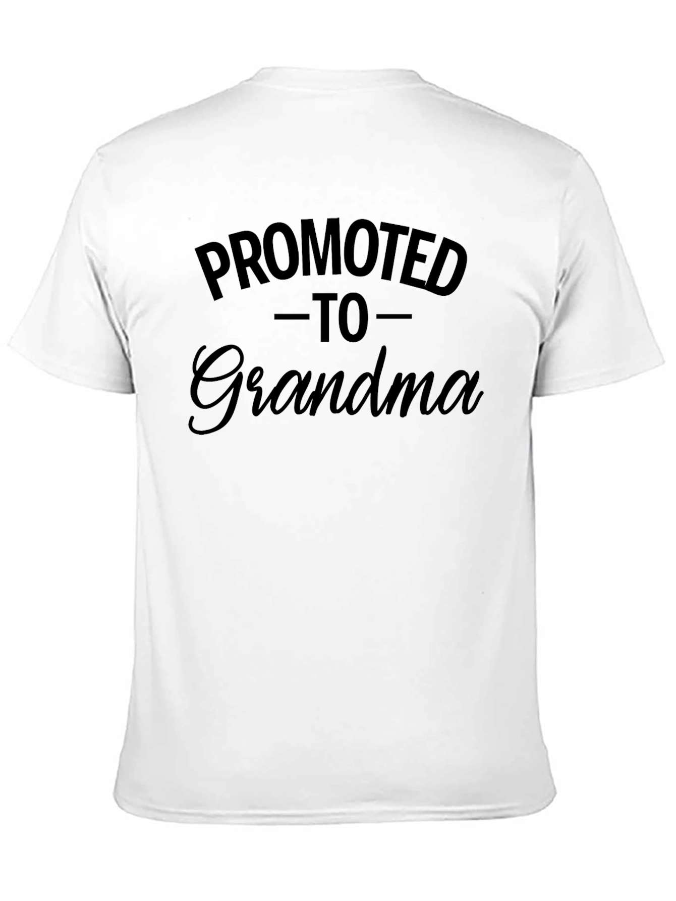Camiseta Negra Promoted to Grandma