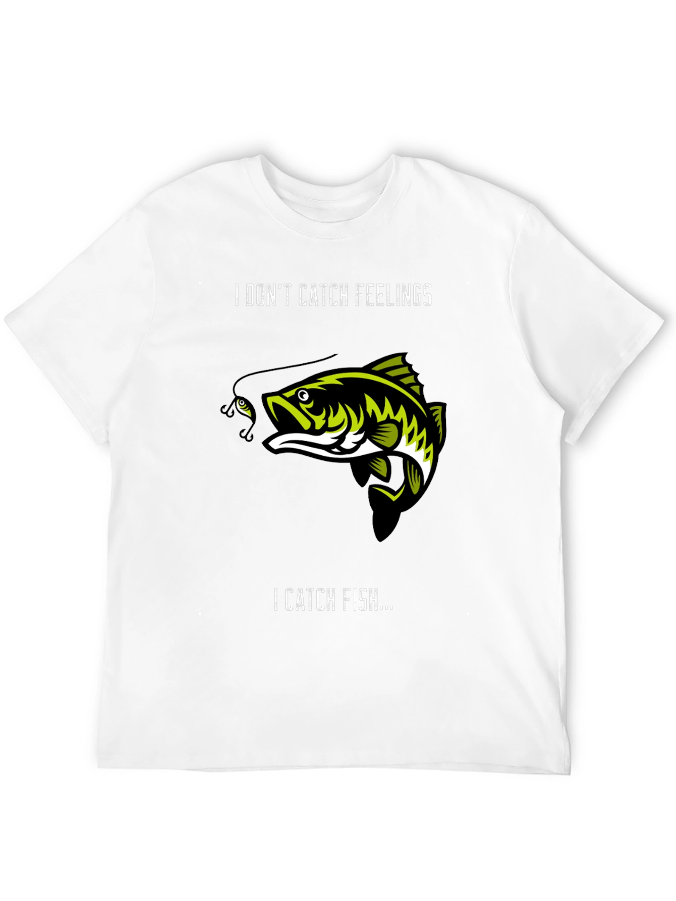 Camiseta Negra: No Atrapa Sentimientos Atrapa Peces