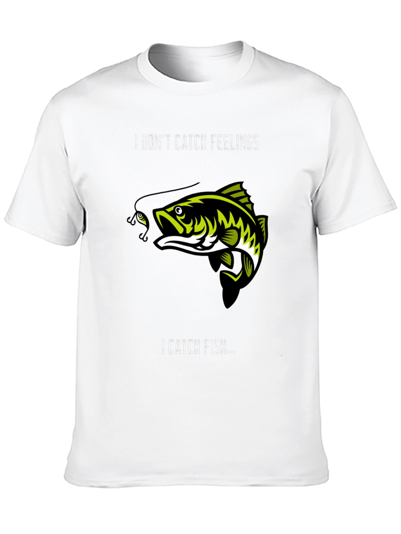 Camiseta Negra: No Atrapa Sentimientos Atrapa Peces