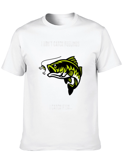 Camiseta Negra: No Atrapa Sentimientos Atrapa Peces