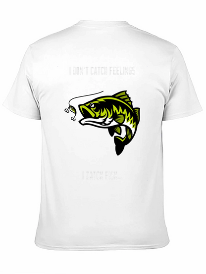 Camiseta Negra: No Atrapa Sentimientos Atrapa Peces