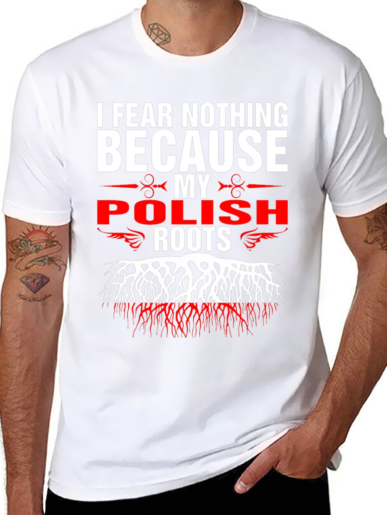Camiseta Negra Raíces Polacas