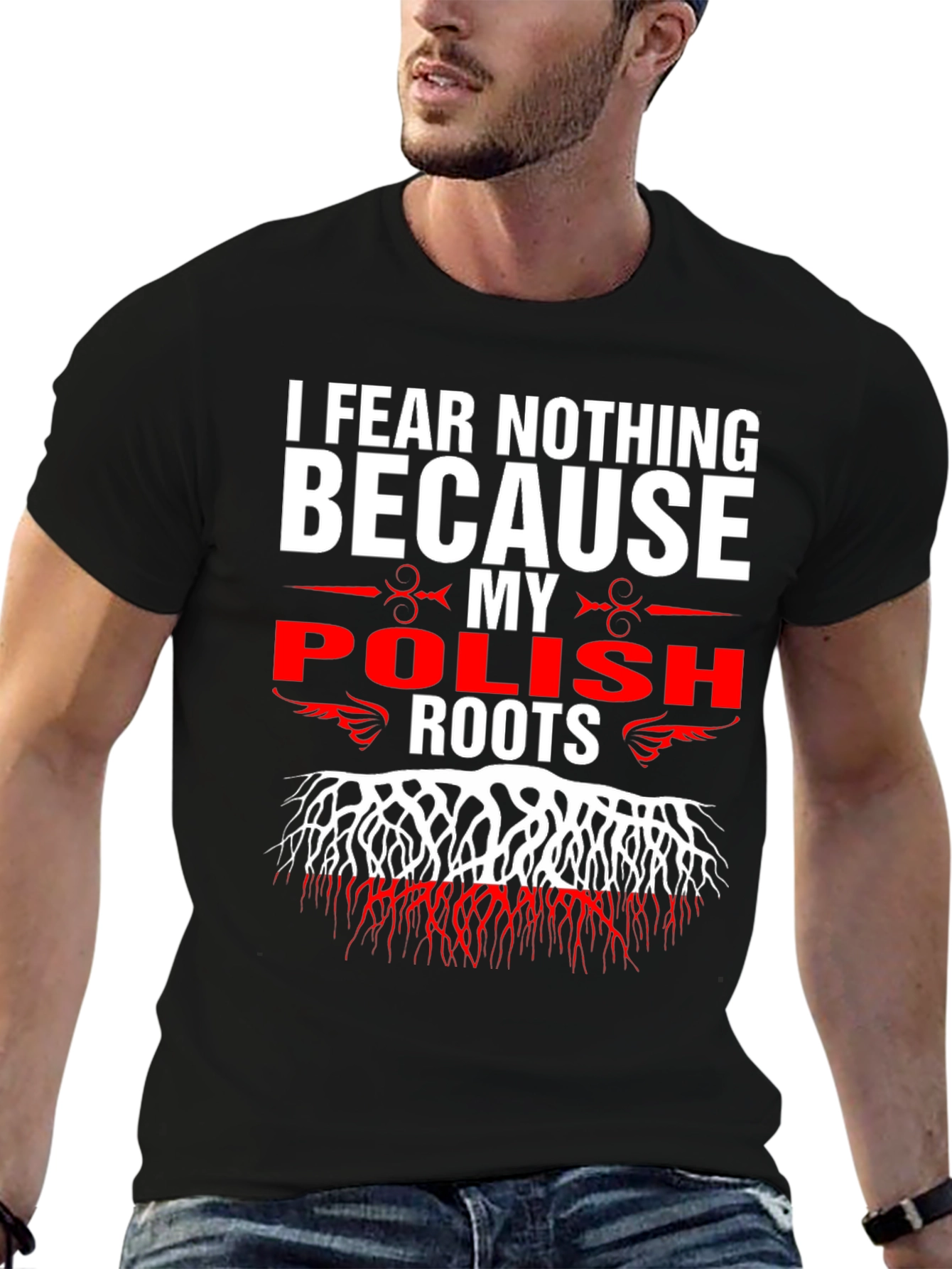 Camiseta Negra Raíces Polacas