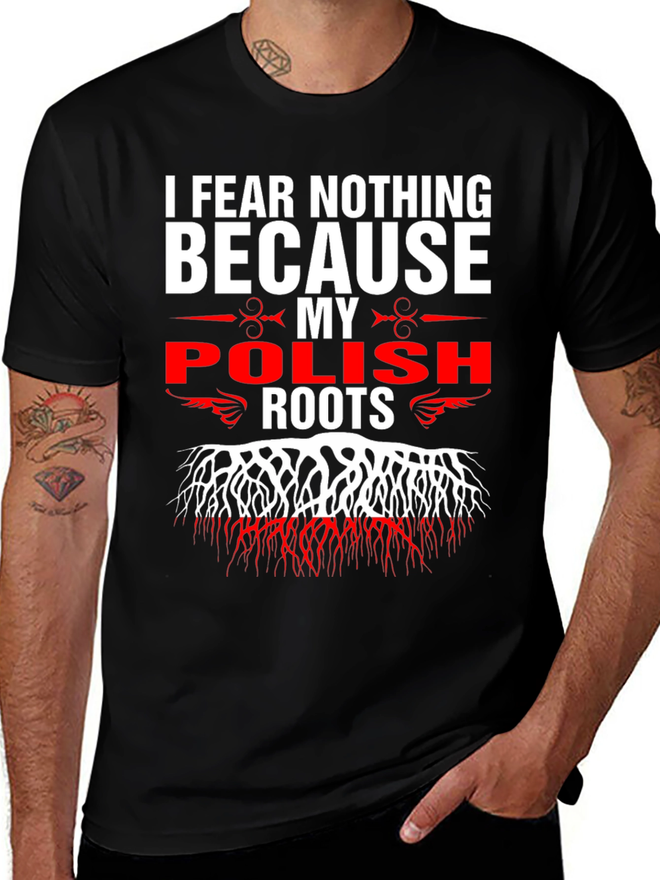 Camiseta Negra Raíces Polacas