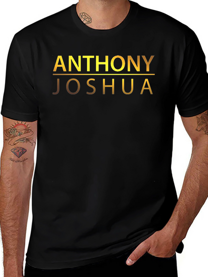 Camiseta Anthony Joshua - Diseño Dorado Exclusivo