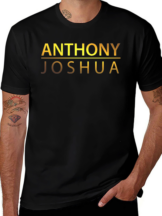Camiseta Anthony Joshua - Diseño Dorado Exclusivo