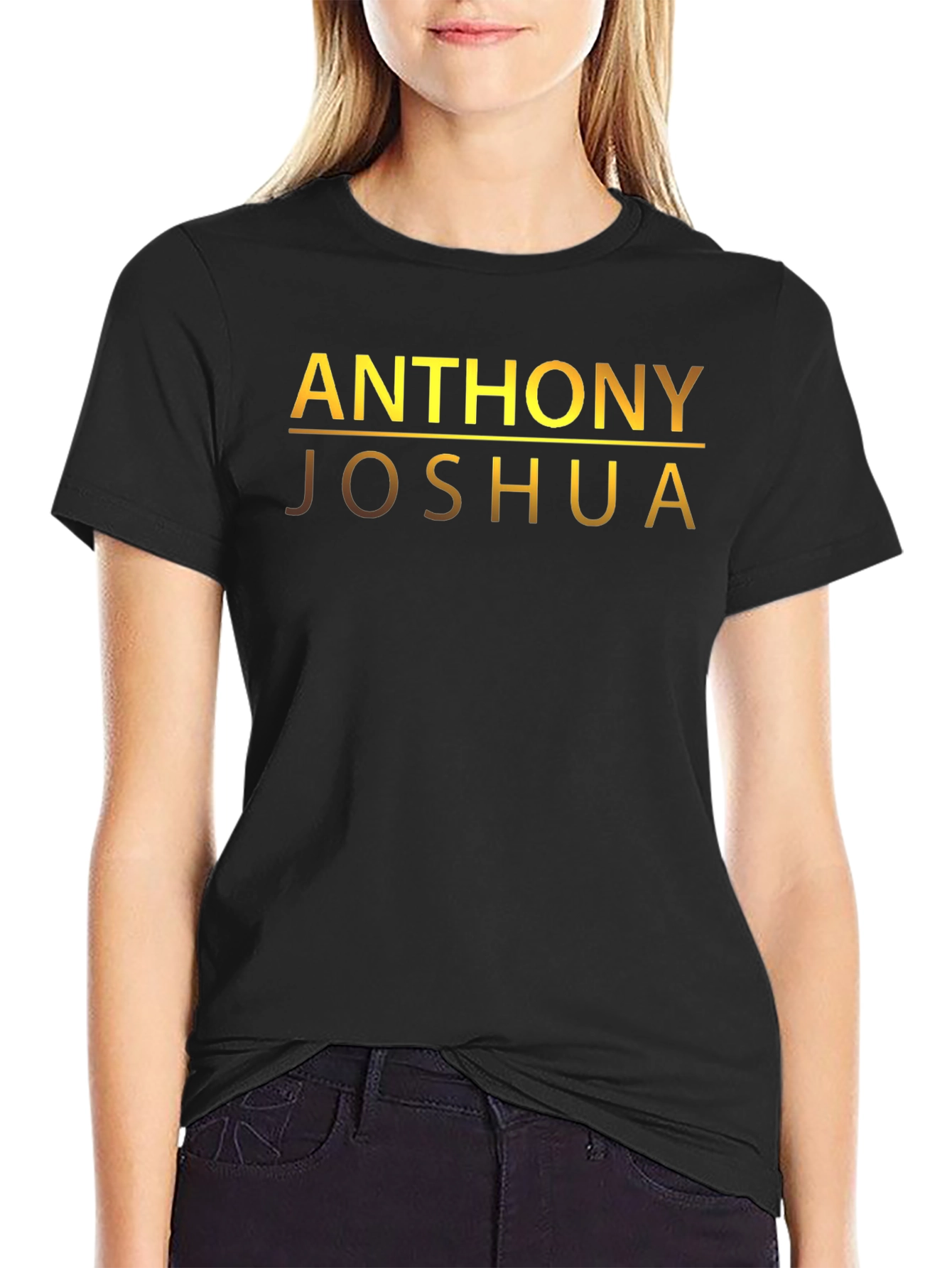 Camiseta Anthony Joshua - Diseño Dorado Exclusivo