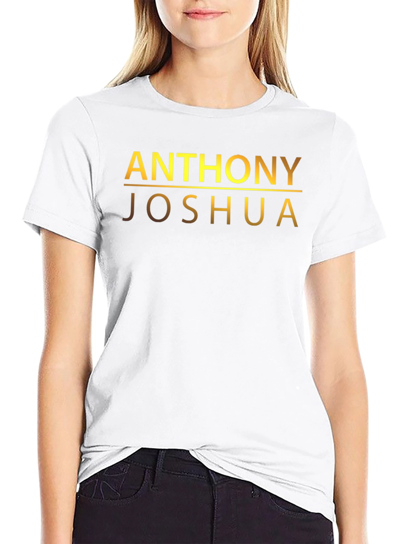 Camiseta Anthony Joshua - Diseño Dorado Exclusivo