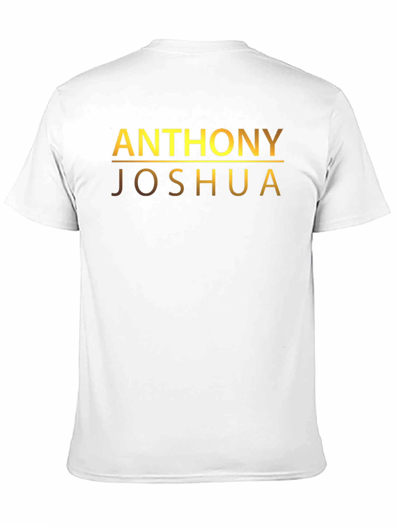 Camiseta Anthony Joshua - Diseño Dorado Exclusivo