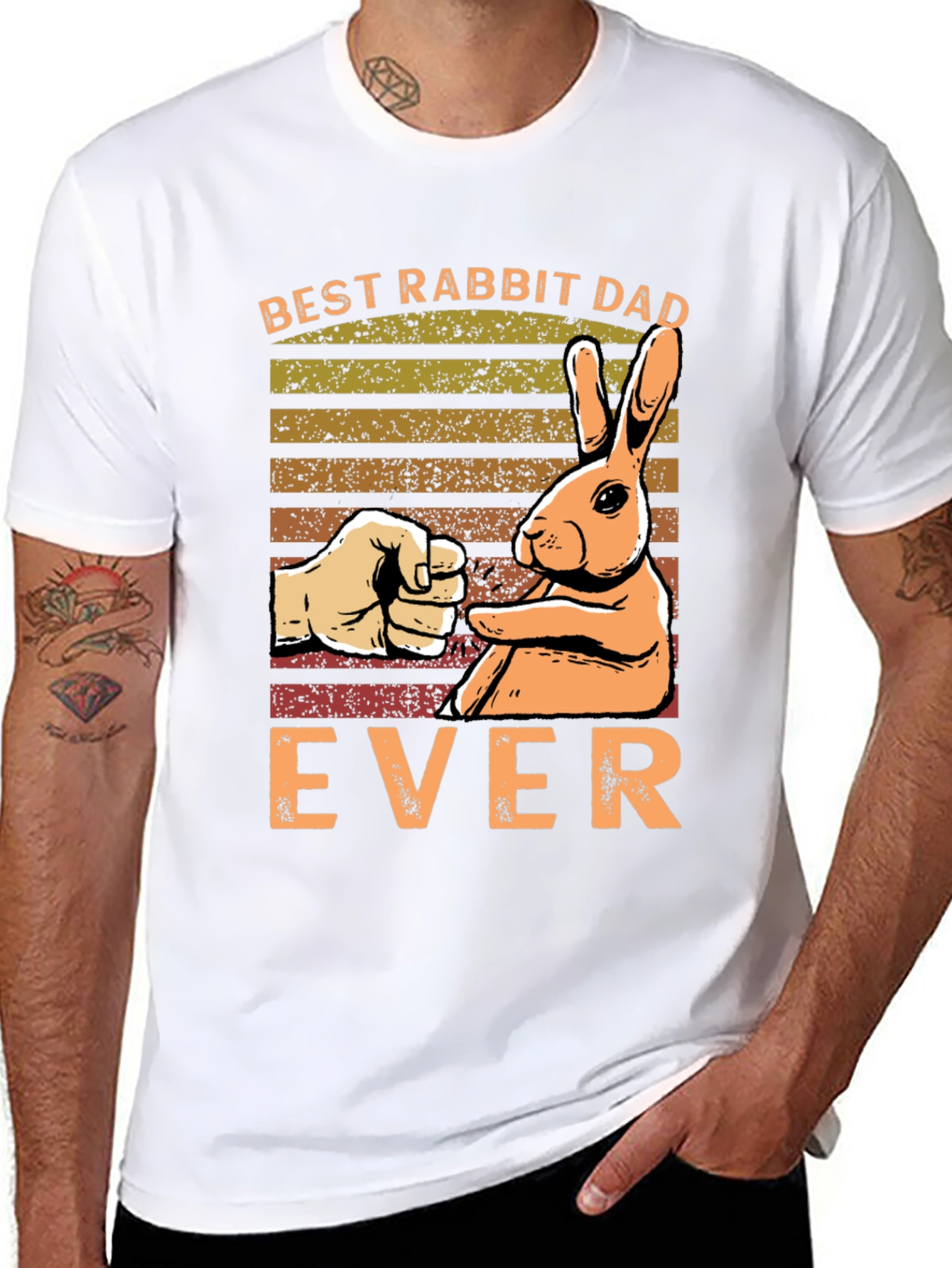 Camiseta Mejor Papá Conejo de Todos los Tiempos