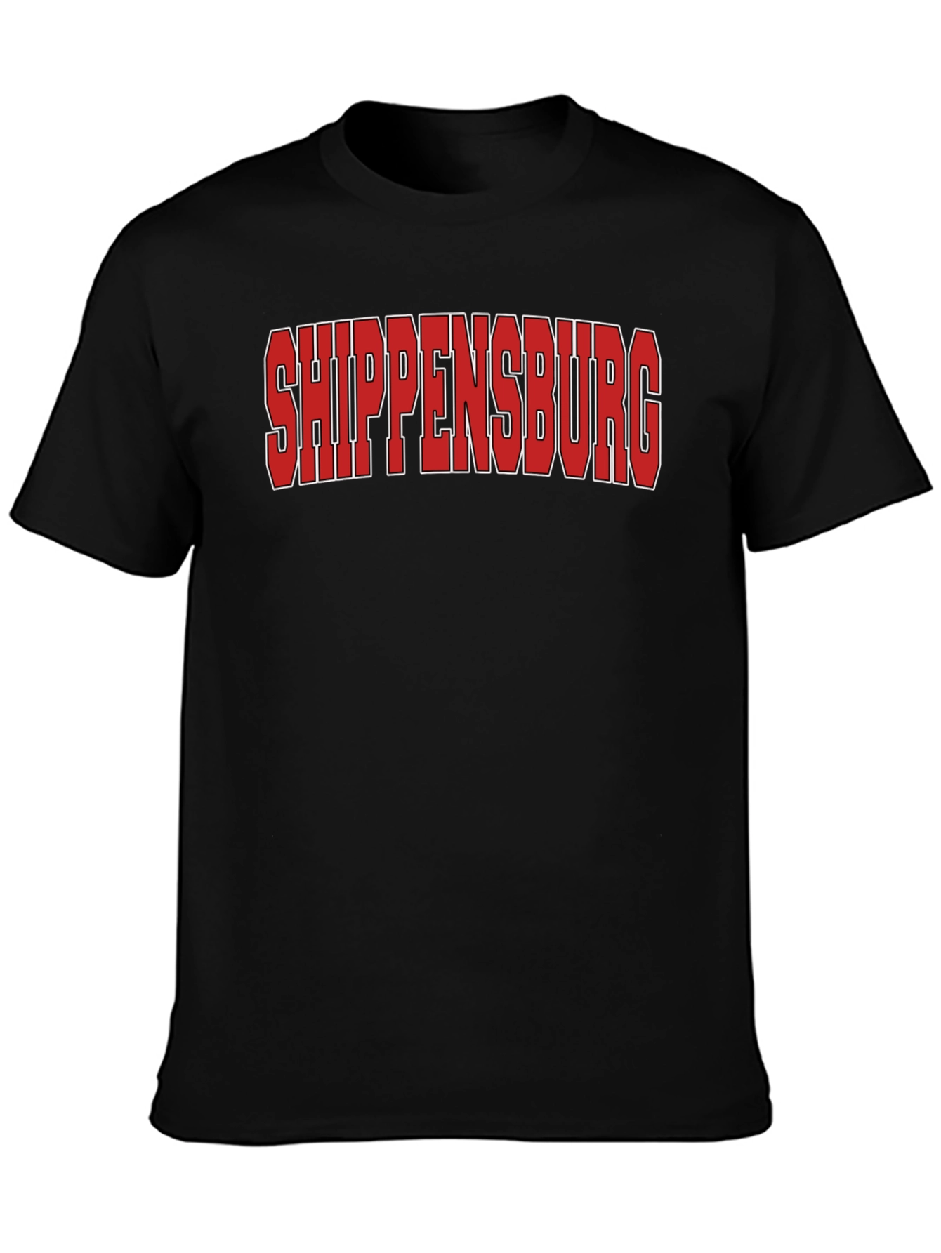 Camiseta Negra Shippensburg - Estilo Casual