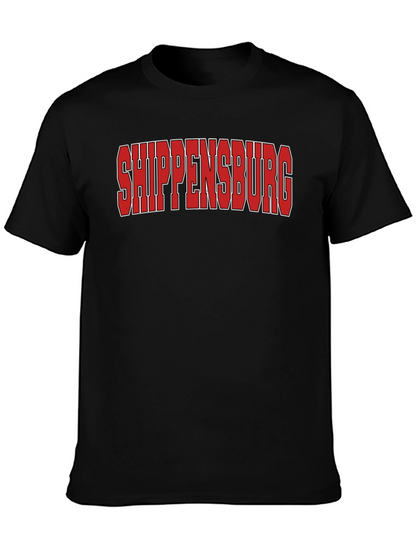 Camiseta Negra Shippensburg - Estilo Casual