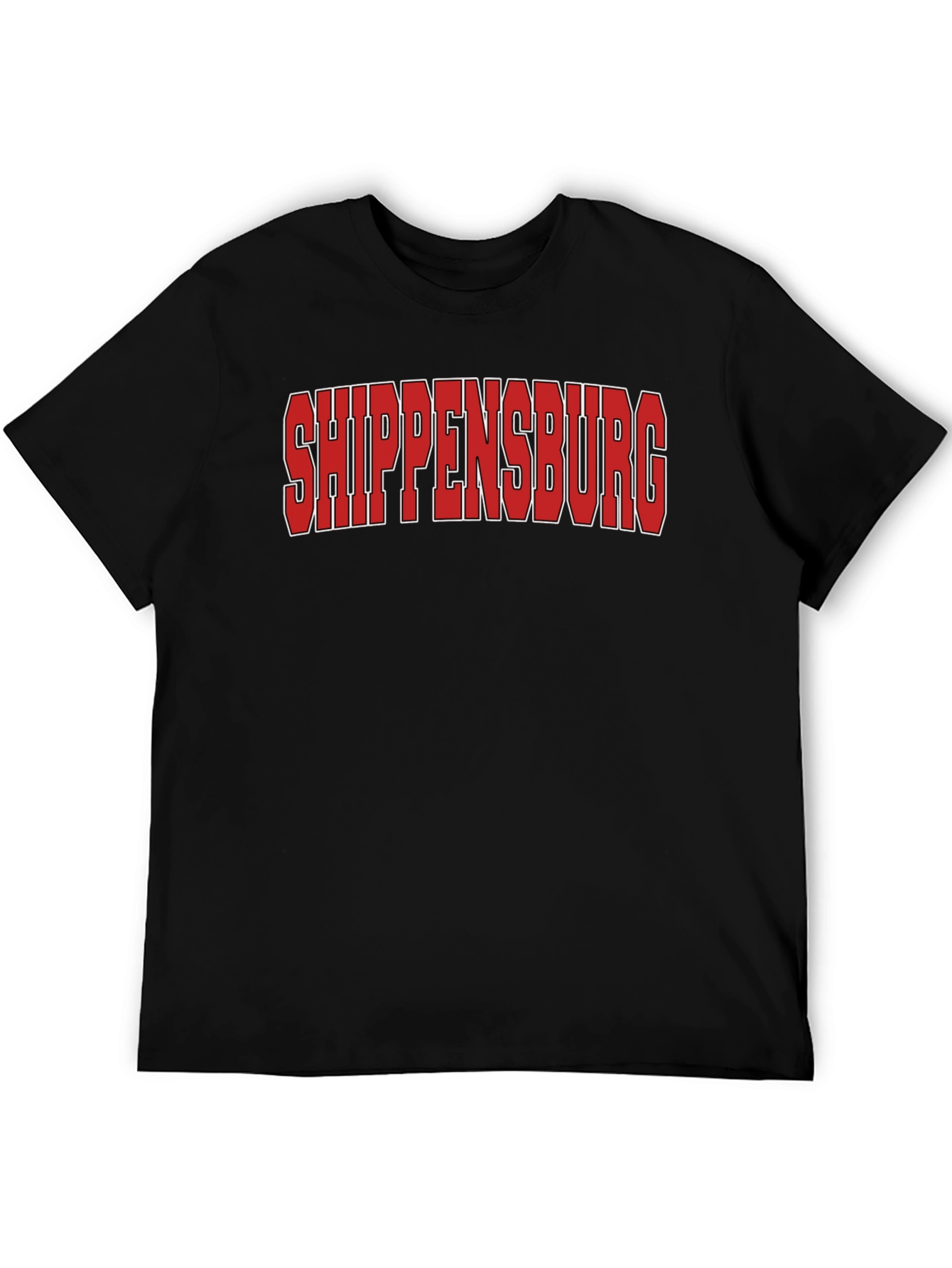 Camiseta Negra Shippensburg - Estilo Casual