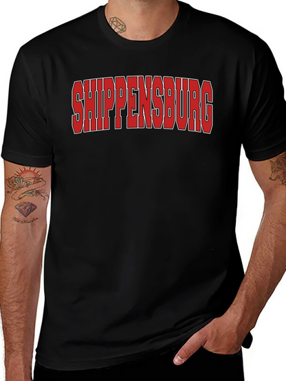 Camiseta Negra Shippensburg - Estilo Casual