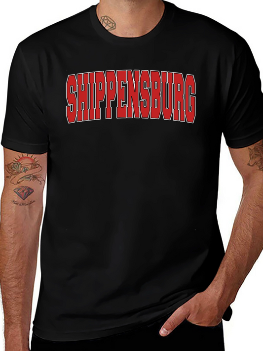 Camiseta Negra Shippensburg - Estilo Casual
