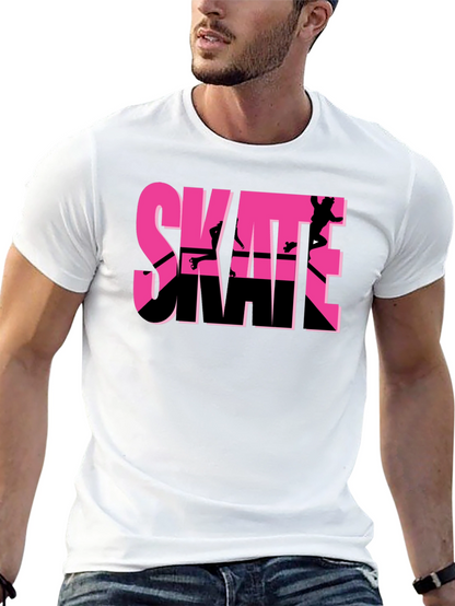 Camiseta Negra Skateboarding Diseño Gráfico
