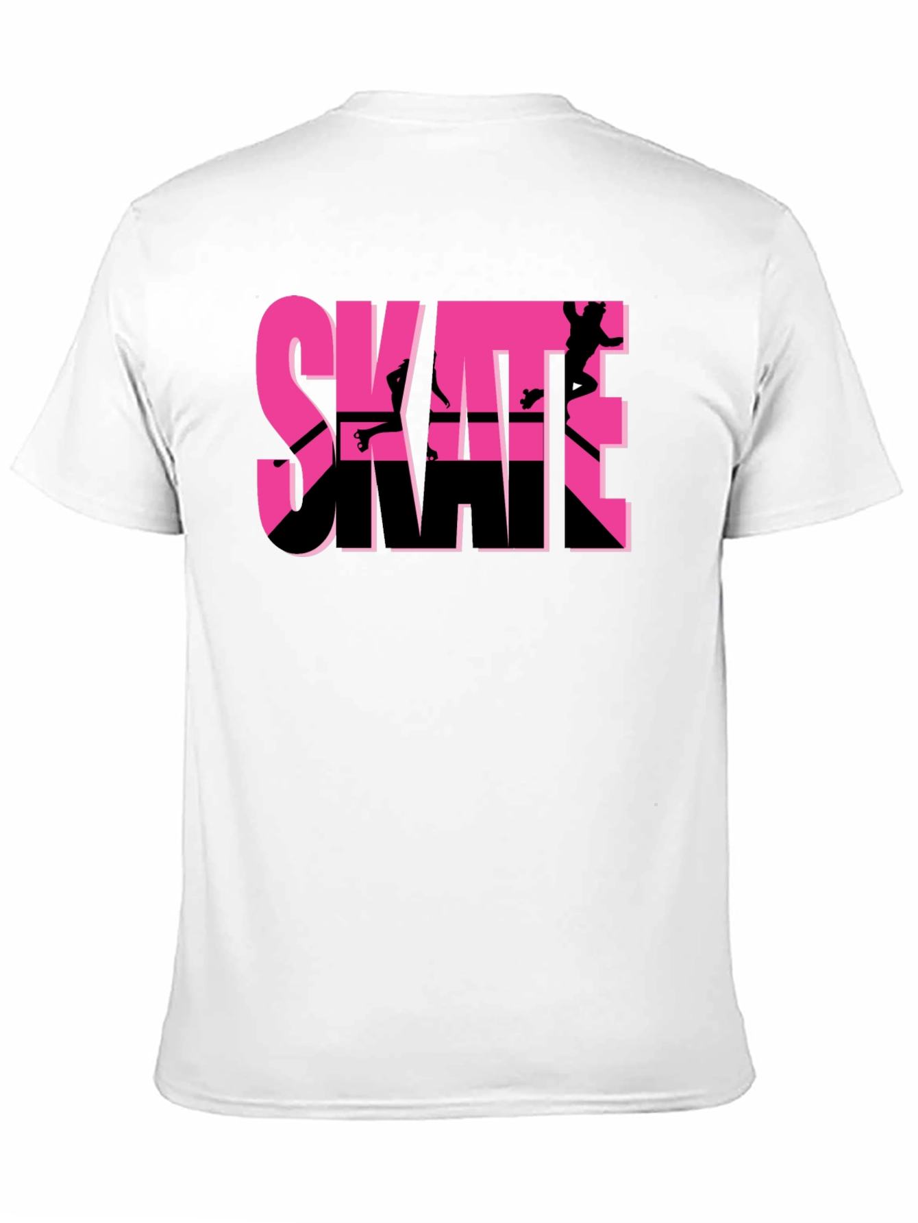 Camiseta Negra Skateboarding Diseño Gráfico