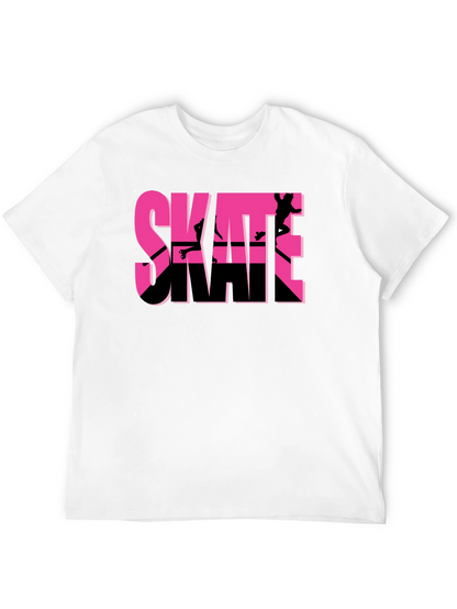 Camiseta Negra Skateboarding Diseño Gráfico