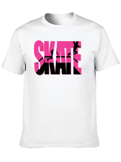 Camiseta Negra Skateboarding Diseño Gráfico