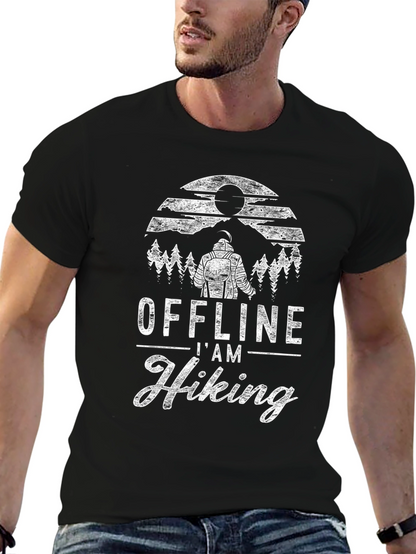 Camiseta Negra Offline Im Hiking Hombre