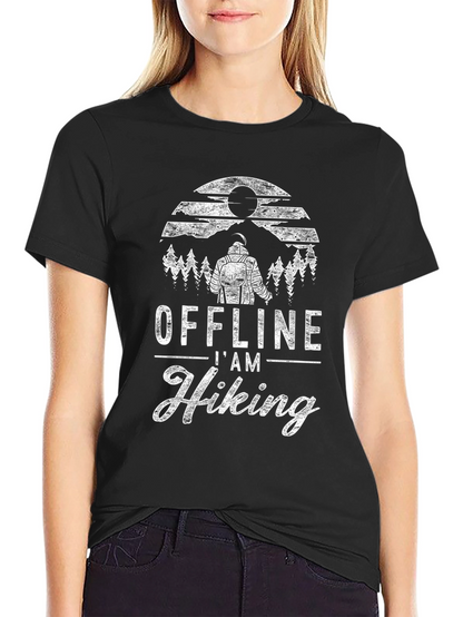 Camiseta Negra Offline Im Hiking Hombre
