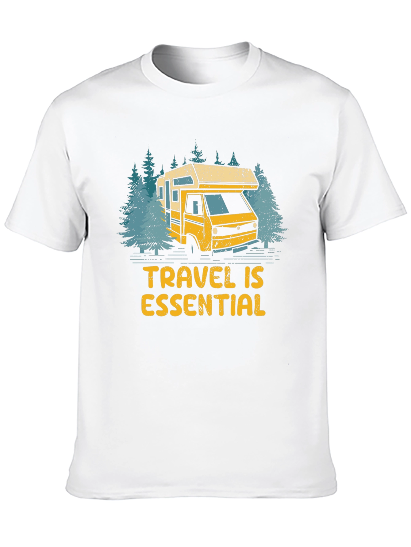 Camiseta Negra Viajar Es Esencial