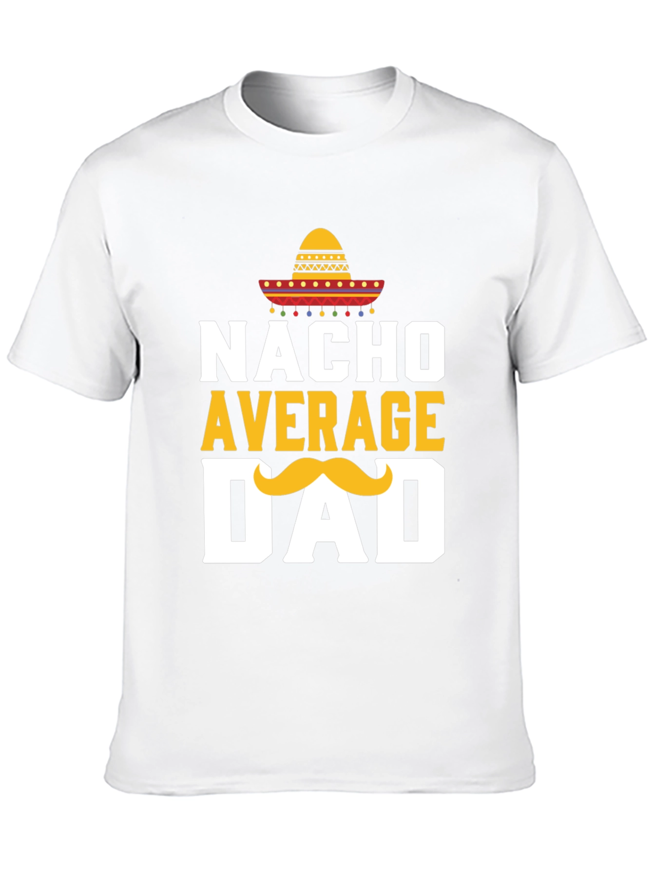 Camiseta Negra: Nacho Promedio Papá con Sombrero