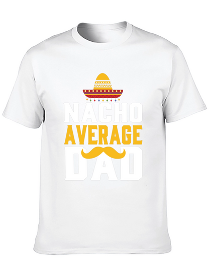 Camiseta Negra: Nacho Promedio Papá con Sombrero